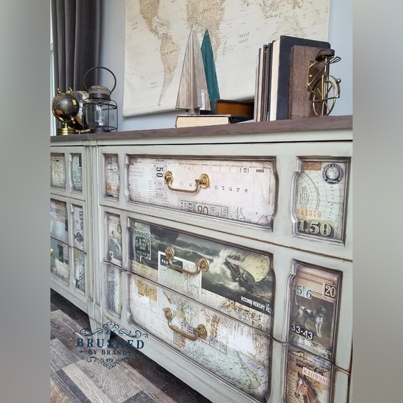 Redesign Decor Transfer EPHEMERA COLLECTION ~ RARE ~ (retired) 22” x 30” - Picture 4 of 5